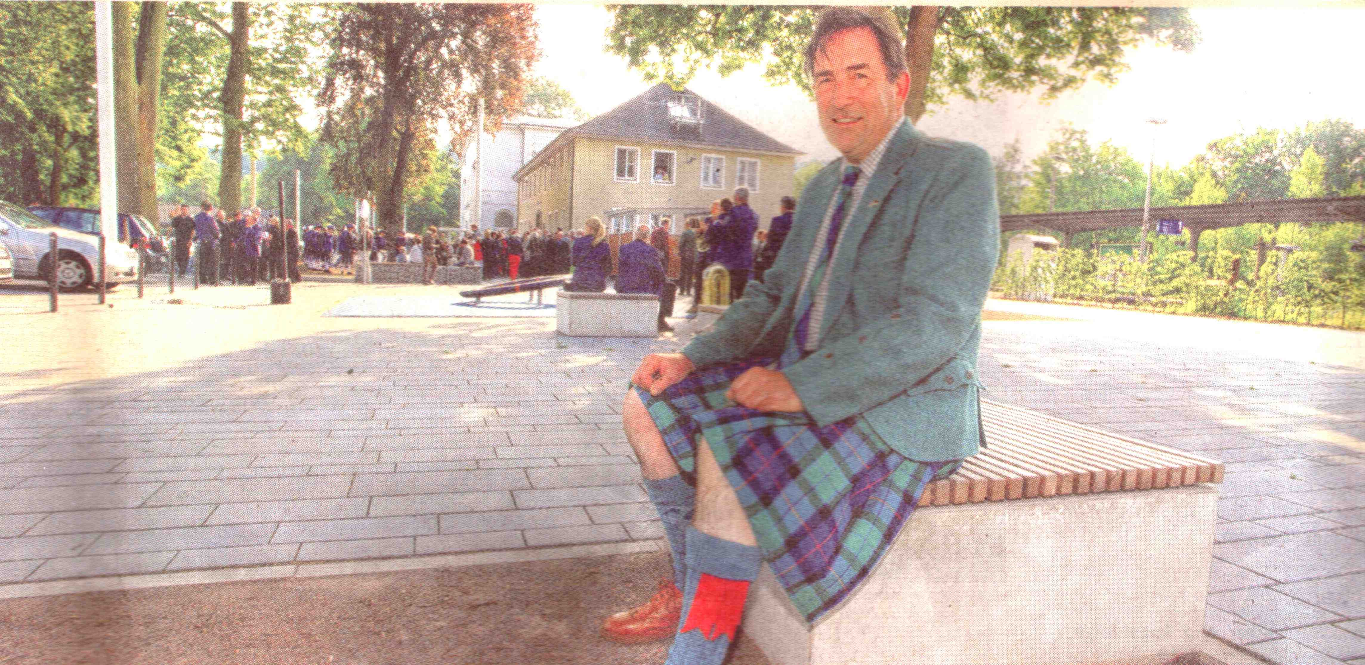 Edgar Liddle in West Lothian Platz : courtesy of Westfalenpost