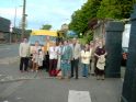 Farewell outside the Star & Garter, Linlithgow